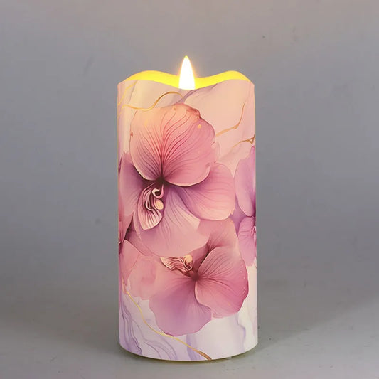 Twilight LED Candle Floral Glow