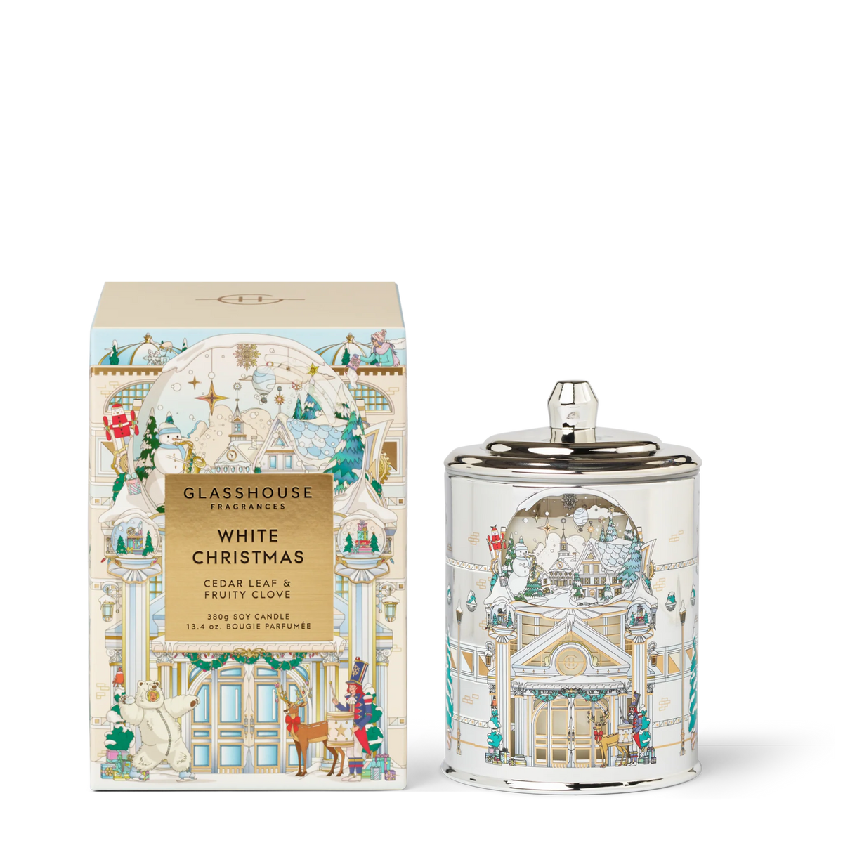 Glasshouse Fragrances White Christmas Candle