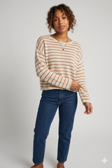 Little Lies Indi Knit - Terracotta/Natural