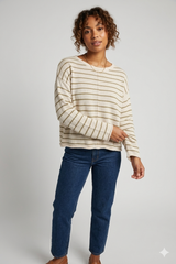 Little Lies Indi Knit - Natural/Khaki