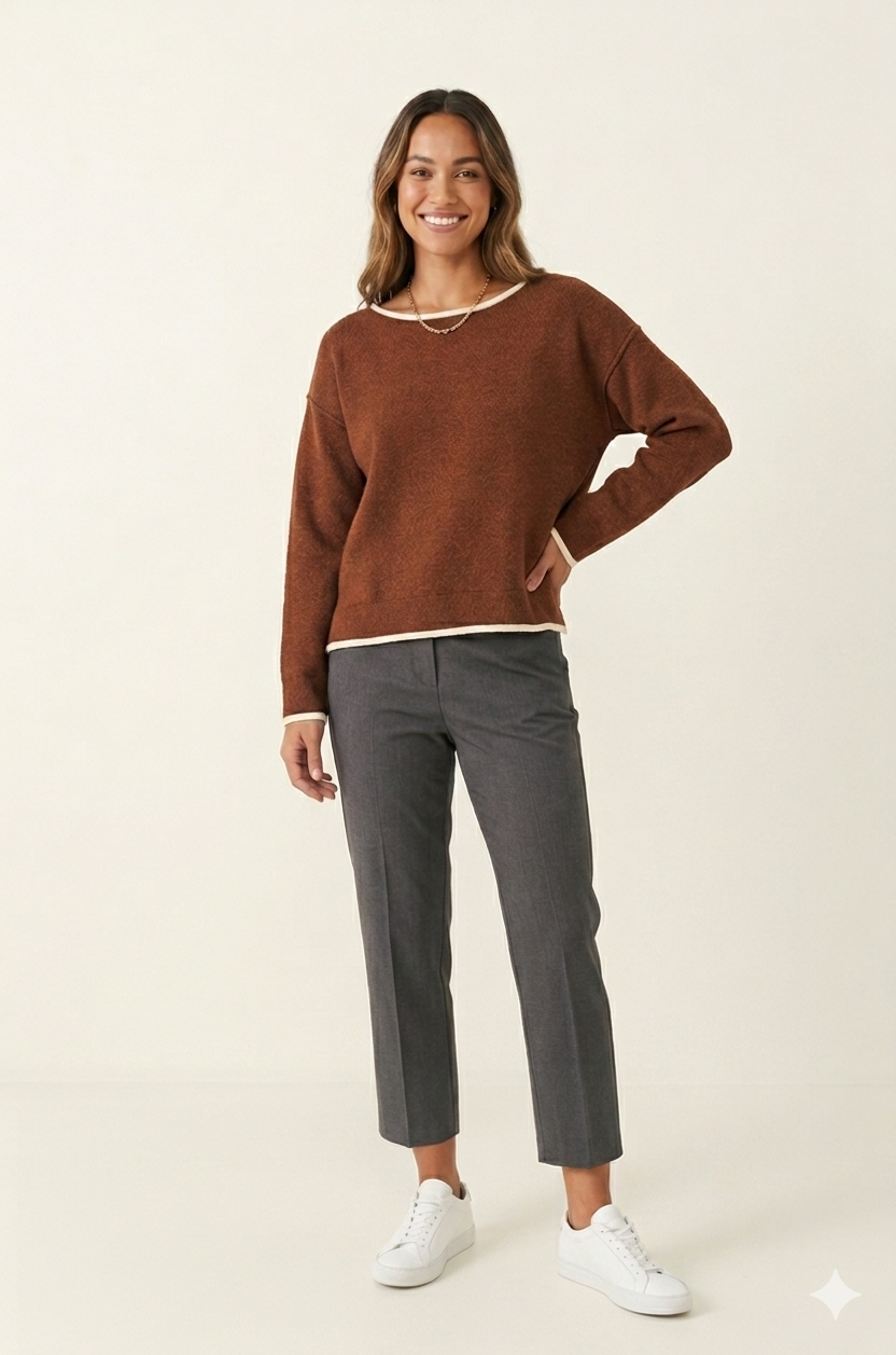 Little Lies Mina Jumper - Rust