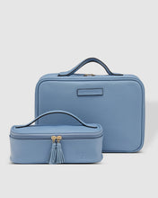 Load image into Gallery viewer, Louenhide Georgie Fifi Cosmetic Bag Set Wedgewood Blue