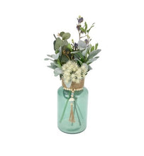 Load image into Gallery viewer, Glass Aqua Jar With Rope Detail