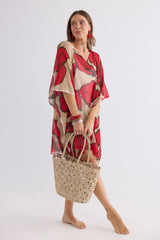 Holiday Lucy Basket in Taupe, shoulder handles