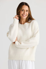 Overboard Knit Jumper – Relaxed Fit Crew Neck Sweater