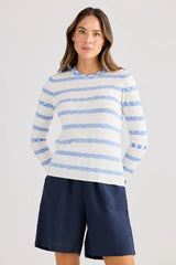 Holiday Bay Knit – Blue Stripe