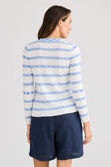 Holiday Bay Knit – Blue Stripe