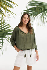 Seaside Top – Olive