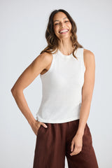 HOLIDAY Melinda Tank - White