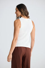 HOLIDAY Melinda Tank - White