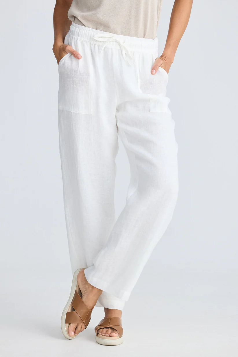 HOLIDAYMarina Pant - White Linen