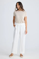 HOLIDAYMarina Pant - White Linen