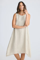 HOLIDAY Miranda Dress Natural Linen