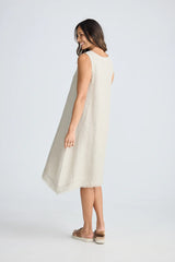 HOLIDAY Miranda Dress Natural Linen