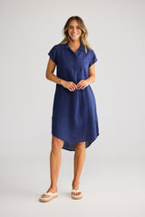 Holiday Ahoy Tunic in Navy, back view