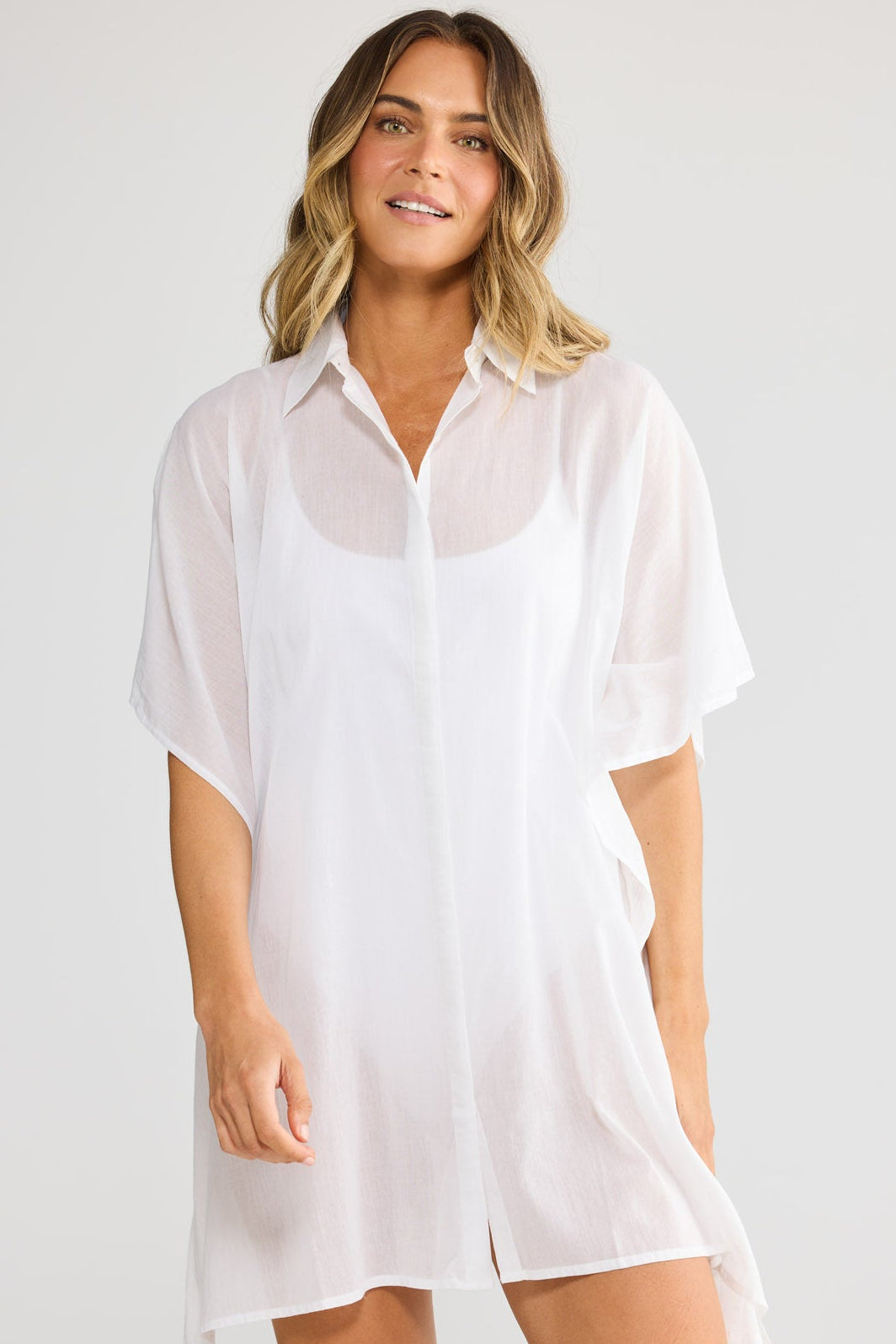 Holiday Lumi Kaftan Top in White