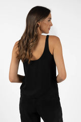 Cupro Milano Cami - Black