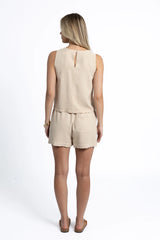 Humidity Lifestyle Lyla Top – Latte