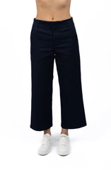 Margot Drill Pant – High-Waisted Stretch Cotton Pants