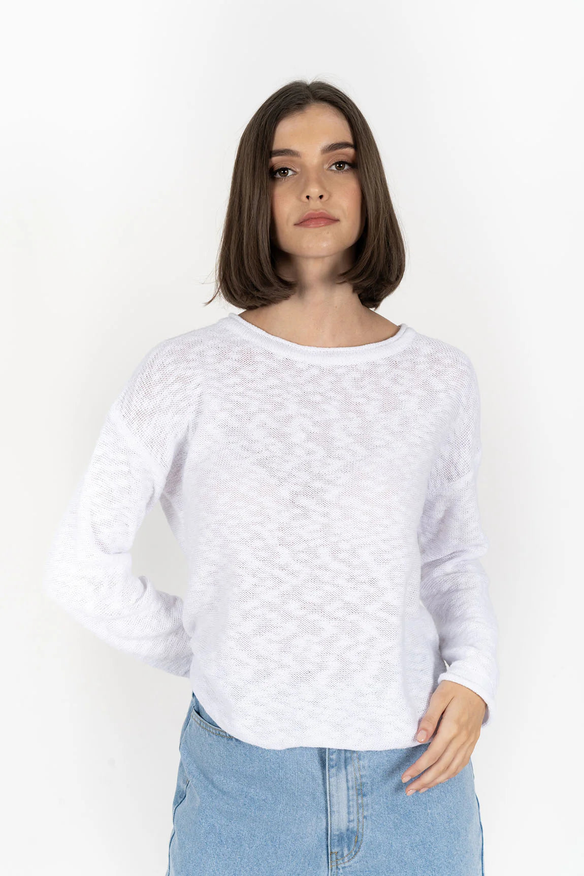 Humidity Lightweight Cotton Knit Sweater