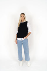 Gale Cotton Knit Vest