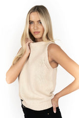 Gale Cotton Knit Vest