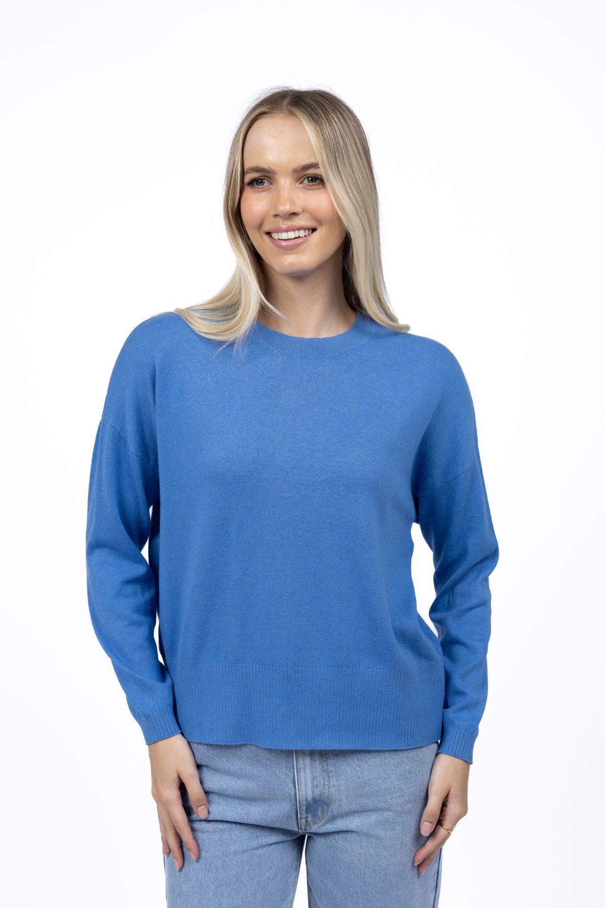 Humidity Charm Jumper – Soft Cotton Cashmere Blend Relaxed Fit Sweater