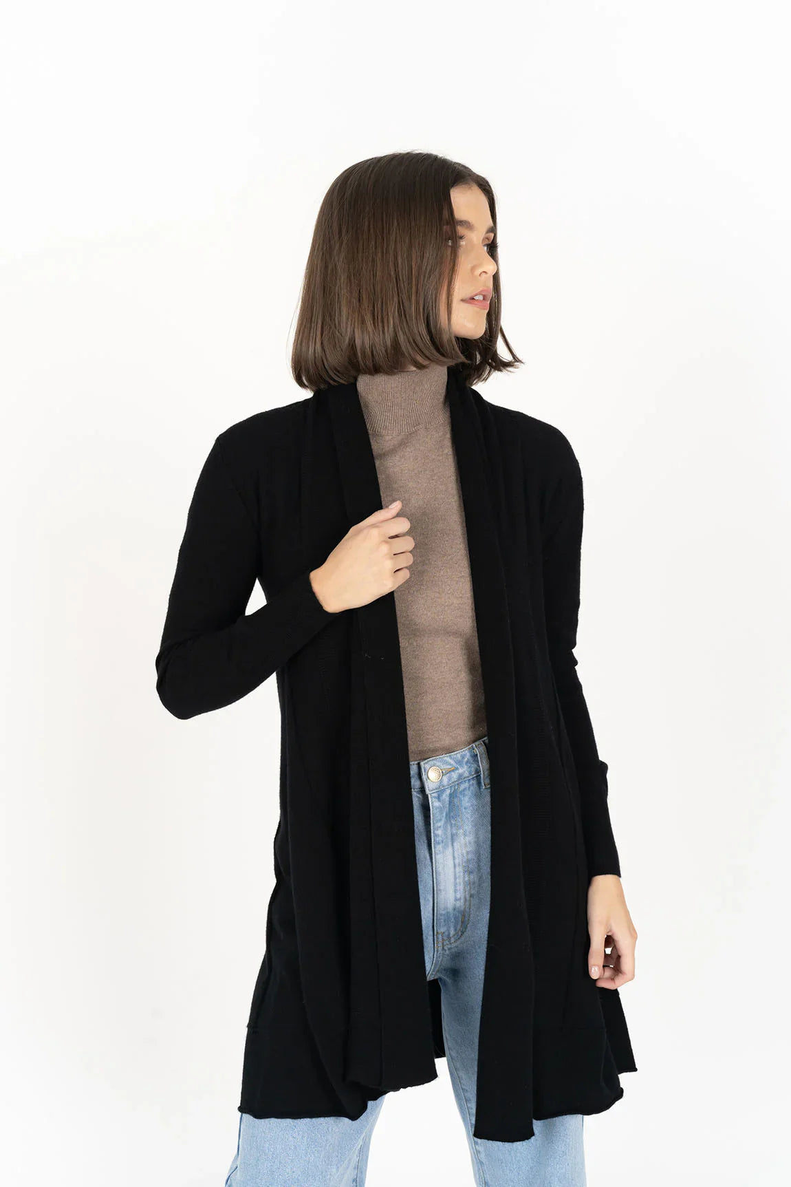 Humidity Aruba Knit Cardigan – Soft Fluted Work Cardigan