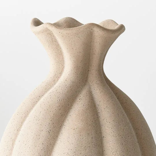 Hana Vase Sand 25.5cm x 18cm