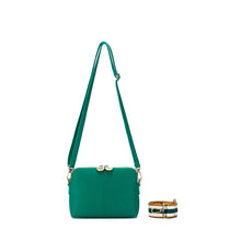 Load image into Gallery viewer, Black Caviar Harlow Crossbody Bag Green