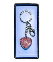 Load image into Gallery viewer, Diamante Heart Keyring