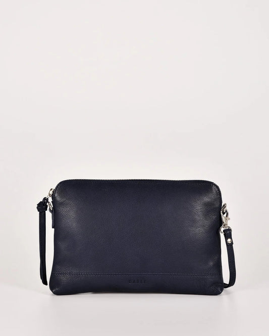 Holly Leather Crossbody Bag Navy