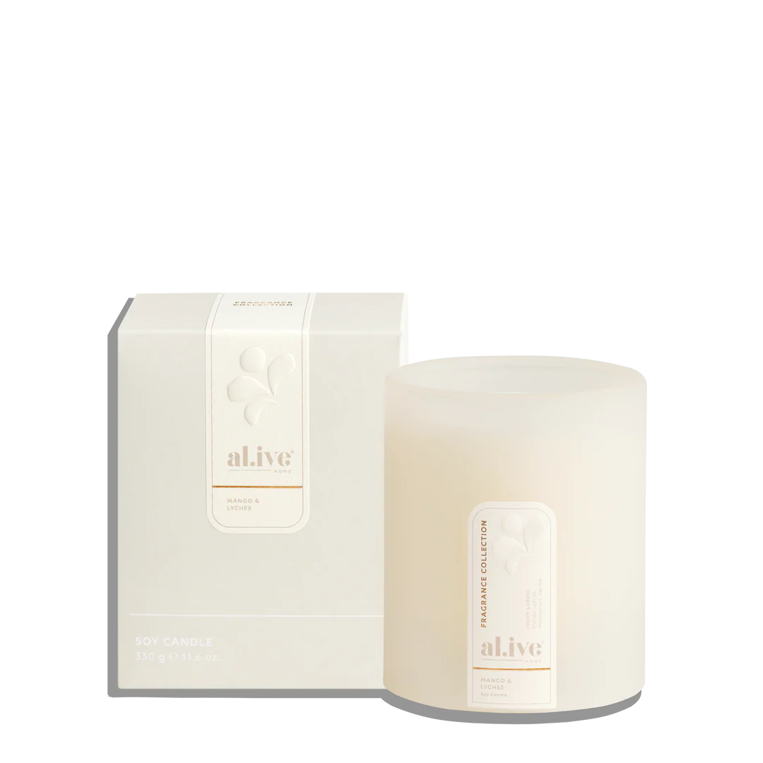 al.ive Soy Candle – Mango & Lychee