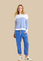 Bobbie Top - Blue/White