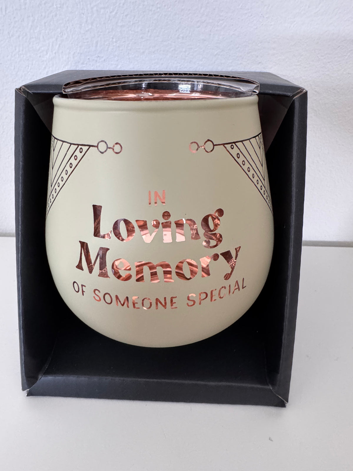 Luxe Mirror Glass Candle – Loving Memory Decorative Candle