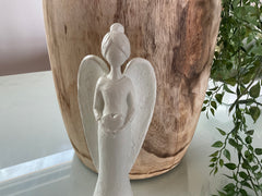 Angelic White Angel Holding A Heart