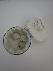 Enamel Trinket Box with Butterfly