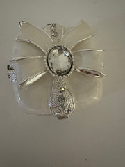 Enamel Trinket Box with Bow