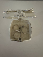 Enamel Trinket Box with Bow