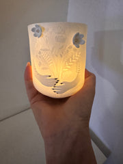Handcrafted Votive Flower Bouquet