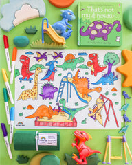 Dino-motions Reusable Scribble Mat