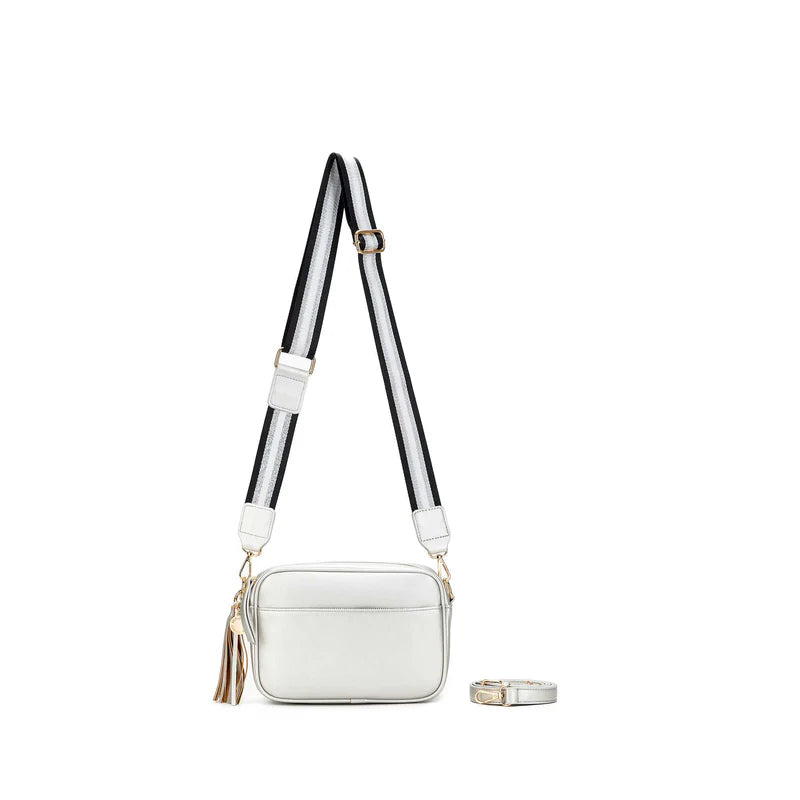 Black Caviar Indie Crossbody Bag Silver