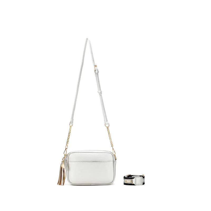 Black Caviar Indie Crossbody Bag Silver