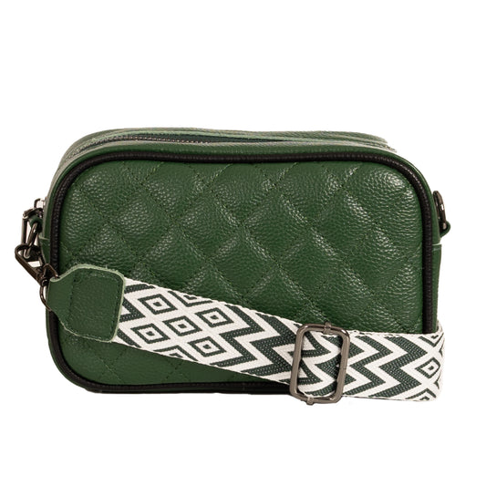 Sassy Duck Iola Cross Body Leather Bag Green