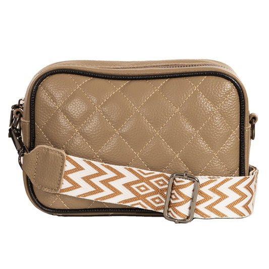 Sassy Duck Iola Cross Body Leather Bag Tan