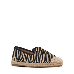 Isabelle Zebra Raffia Espadrille Loafer