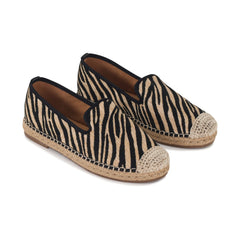 Isabelle Zebra Raffia Espadrille Loafer