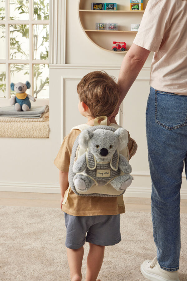 Jiggle & Giggle Plush Koala Hug-Me Buddy Backpack styled shot