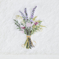 Floral Garden Hand Towel & French Pear & Vanilla Soap Set