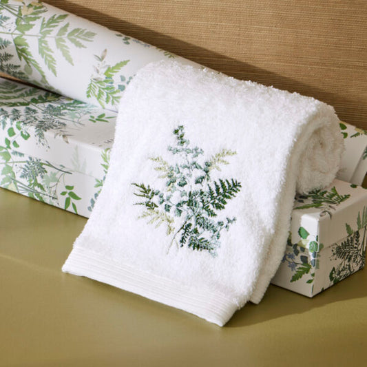 Maidenhair Hand Towel Set of 2 (1 Plain)